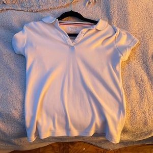 white collared shirt